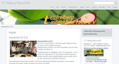 Desktop Screenshot of freibergtennis.de
